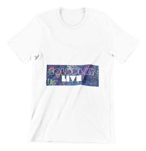 Polera Unisex Coldplay Musica Concierto Algodon Franja