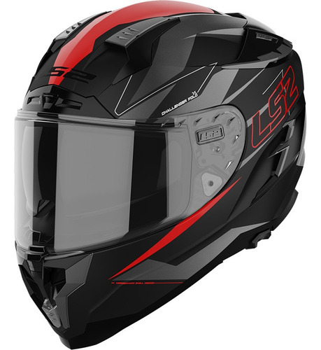 Casco Para Moto Fold Carbono Rojo