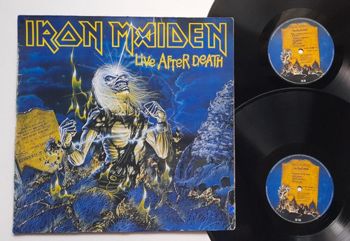 Iron Maiden Live After Death Lp Vinilo Alema 85 Hh
