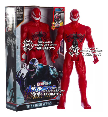 Carnage Figura Spider-man Venom Marvel Muñeco Juguete 