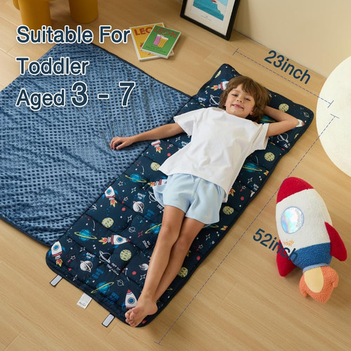 Tapete Enrollable Para Siesta Infantil Con Almohada Y Manta