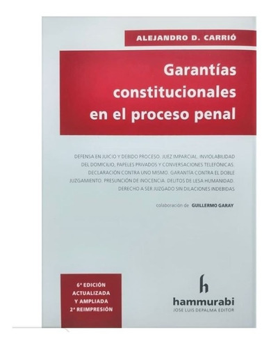Garantías Constitucionales En El Proceso Penal - Carrio, A