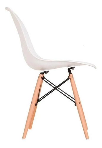 Imagem 3 de 3 de Cadeira de jantar Garden Life Eames, estrutura de cor branco, 1 unidade