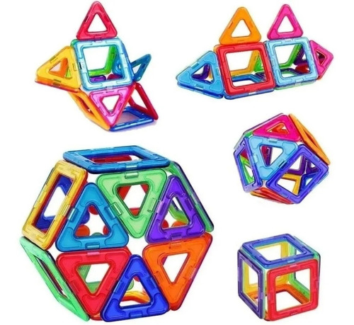 Imagen 9 de 11 de Magneticos Magnific 62 Piezas Bloques Imanes Formas Edu