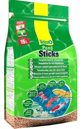 Tetra Pond Sticks 1,68 Kg 1680gr 15 Litros -p/ Carpas Lagos