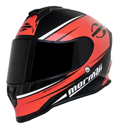 Capacete Mormaii Modelo Gmetrix   Vermelho Brilho  Tam-58