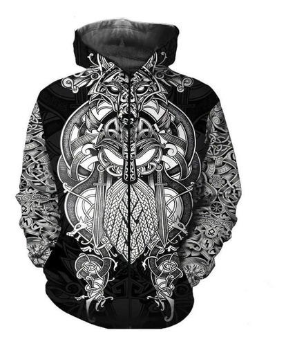 Sudadera Con Capucha Norse Mythology Viking Warrior