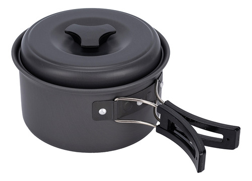 Set 2 En 1 Olla Sartén Gadnic Marmita Aluminio Mochilero