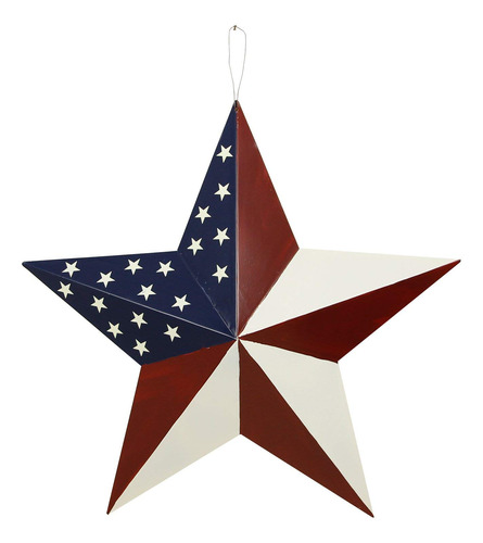Estrella De Granero Americano, Bandera Patriotica De Metal D