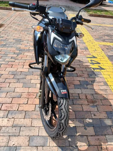 Moto Tvs Apache Rtr 2024 160 4v Color Negro Nebulosa Matricu