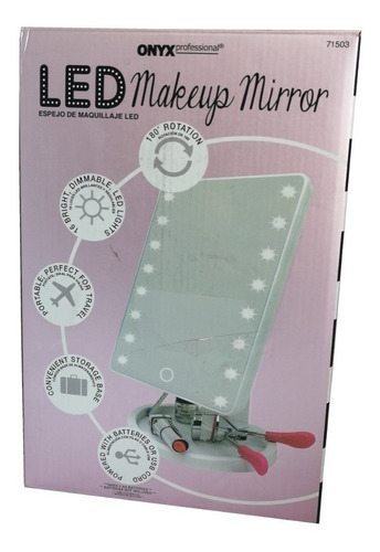 Espejo Maquillaje Luz Led Usado Profesional Touch 180 Grados