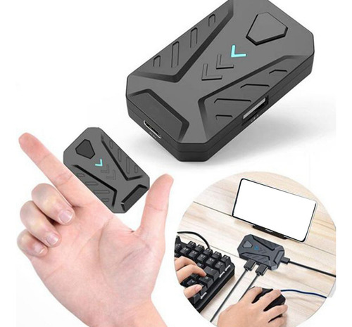 Adaptador Portátil Para Juegos Móviles, Teclado Y Ratón, Con