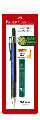 Lapiseira Grip Matic 0.5mm + 1 Tubo Grafite - Faber-castell 