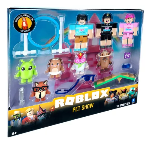 Boneco Roblox Pet Show - Pack Figuras + Código Virtual