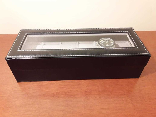 Imagen 4 de 4 de Estuche Caja Organizador Para 6 Relojes