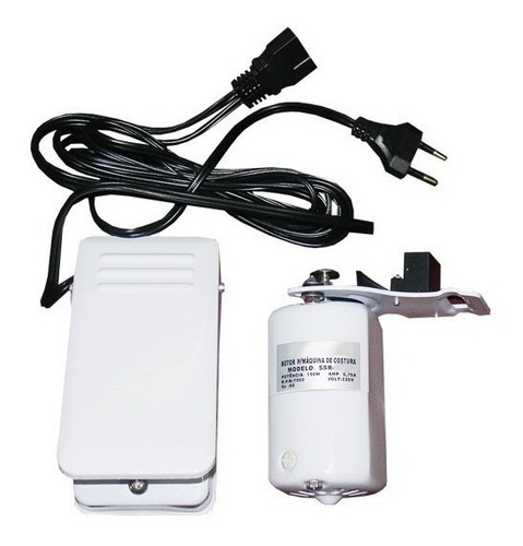 Motor Máquina Costura Doméstica 110v Ou 220v Branco