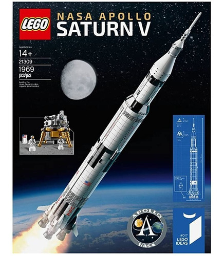 Lego Ideas Nasa Apollo Saturn V 21309 - 1969 Pz