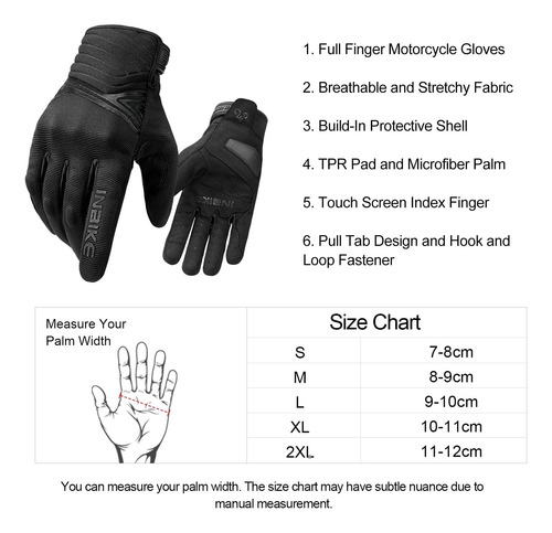 Guantes De Motorizado Moto Inbike Talla Xl. !!!