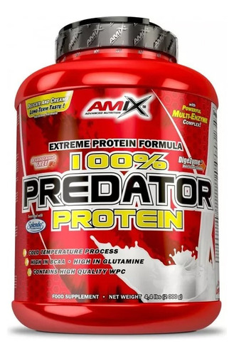 Proteína 100% Whey Proteína Predator Amix 66 Servicios