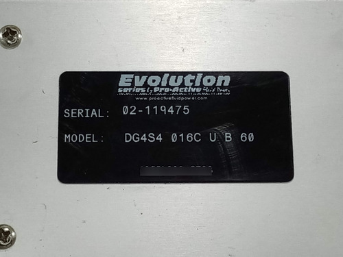 Valvula Direccional Hidraúlica Evolution Dg4s4-016c-u-b-60