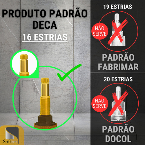 Kit 2 Acabamentos De Registro Padrão Deca Quadrado Dourado em Metal