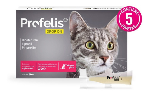 Antipulgas Para Gatos Profelis Drop On Cja 5 Pip X 1 Ml