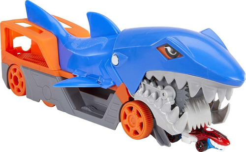 Hot Wheels Coche De Juguete Shark Chomp Transporter & 1:6...