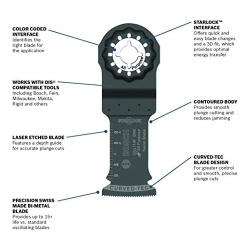 Osl114f 1piece 11/4 In. Starlock Oscillating Multi Tool...