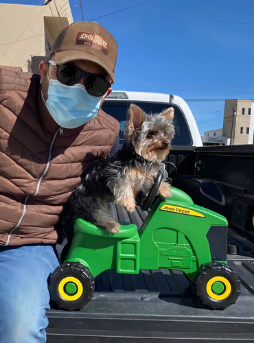 Montable John Deere Para Bebes Color Verde Personaje Tractor