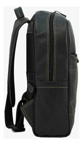 Mochila Para Notebook De Couro Floater Preto 2130