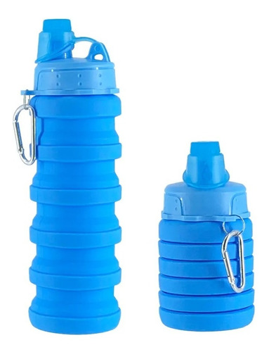 Termo Botella Fitness Botilito Plegable Agua Gym 500ml
