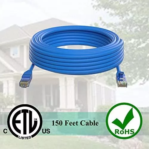 Maxlin Cable Cat6 Ethernet Cable, 150 ft - RJ45, LAN, UTP CAT 6