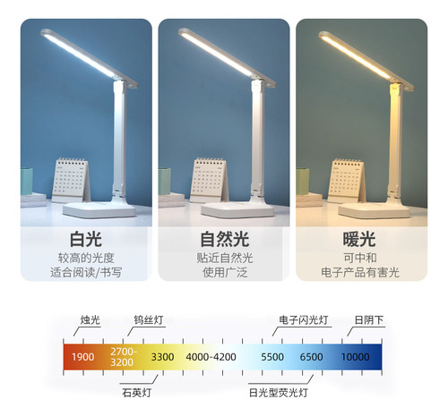 Mesa Plegable Led Con Carga Usb Y Escritorio De Protección O