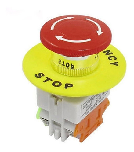 Boton Pulsador Interruptor Parada Emergencia No Nc Stop