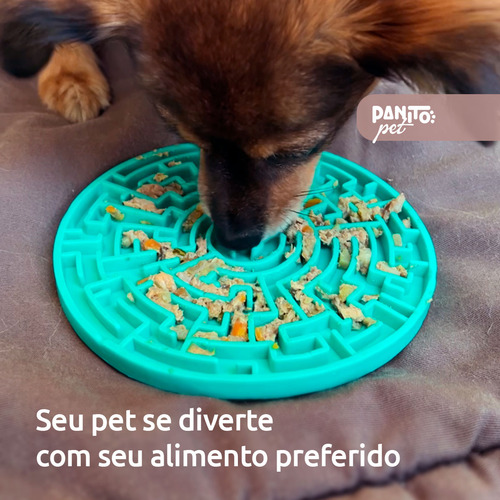 Tapete De Lamber Comedouro Ração Úmida Labirinto P Pet Games