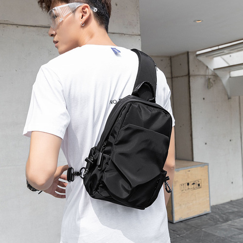 Bolso Bandolera Para Hombre Tipo Pecho Con Estilo Fresco