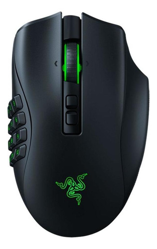 Mouse para jogo sem fio recarregável Razer  Naga Pro preto