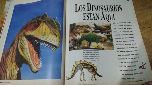 Revista Descubrir Nº 16 Año 1992 Dinosaurios Estan Aqui