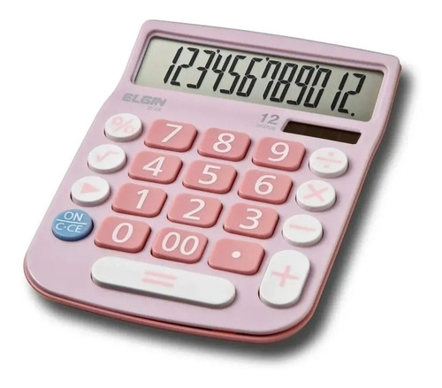 Calculadora De Mesa 12 Dígitos Mv-4130 Rosa - Elgin