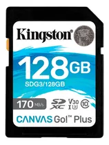 Comprar Tarjeta de memoria Kingston Canvas Go Plus Sdxc de 128 GB y 170 MB