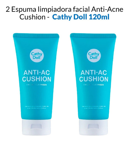 2 Espuma Limpiadora Facial Anti-acne Cushion  Cathy Doll 