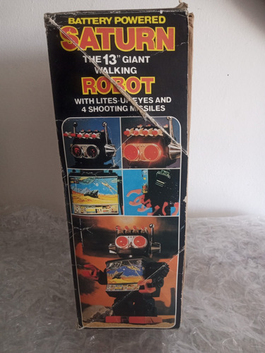 Robot Saturno Vintage Con Detalle (Usado)