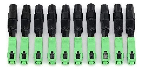 Conectores Para Instalación De Fibras Óptica Verdes 