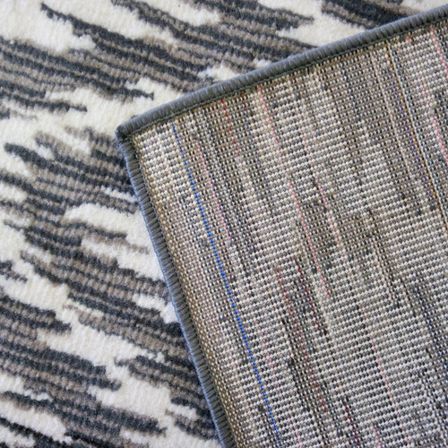Imagen 4 de 5 de Alfombra Carpeta Moderna 160x250 Tipo Grizzly Esfumado Gris