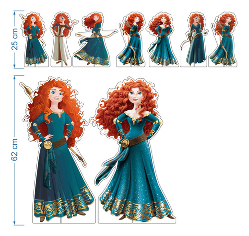 Kit Display Chão + Mesa Festa Infantil Merida Valente