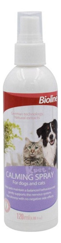 Calming Spray Bioline 120ml Calmante En Spray Perros Y Gatos