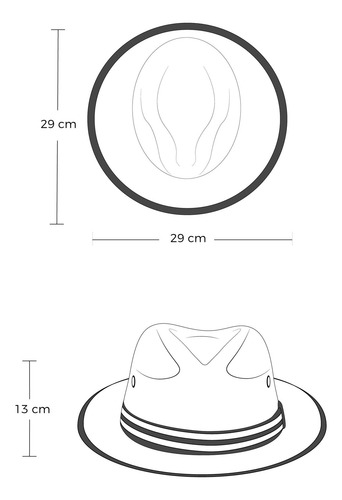Axcento Sombrero De Palma Estilo Panamá Para Hombre M/l