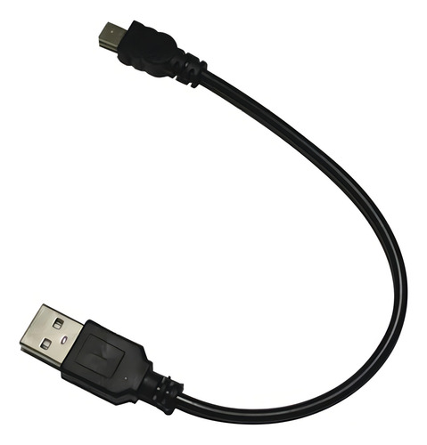 Cable Usb A Mini Usb 5 Pines Color Negro