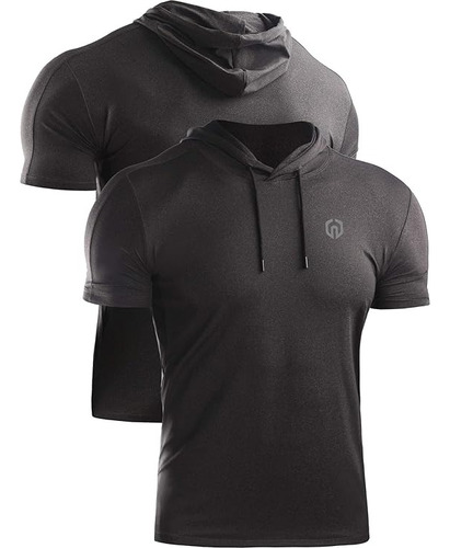 Camiseta Deportiva Neleus Dry Fit Performance Con Capucha