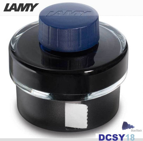 Vidro De Tinta Lamy T52 Azul Negro 50ml. P/ Caneta Tinteiro